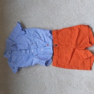 Boys shorts and shirt
